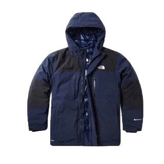 【The North Face】男 GORE-TEX 防水透氣耐磨可調節連帽外套(46GH-M8U 藍 N)