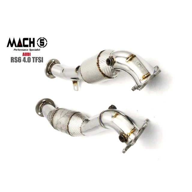 Mach5 AUDI RS6 RS7 高流量帶三元催化排氣管