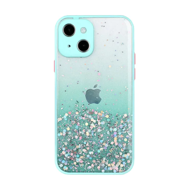 IPhone 13 6.1吋 鏡頭全包式漸層閃粉手機殼(IPHONE13手機殼 保護套)