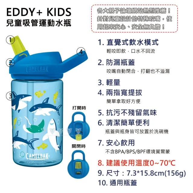 Camelback Eddy+ Kids Bottle 400ml (Unicorn Party) - Alpinstore