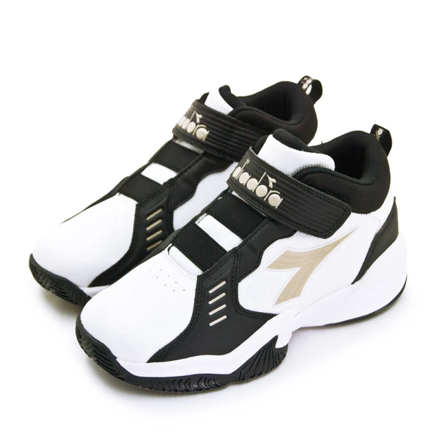 DIADORA 大童 迪亞多那 22.5cm-25cm超寬楦避震籃球鞋 飛行魔獸系列(白黑棕 11100)