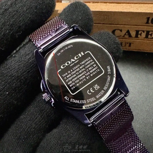 【COACH】雙11COACH蔻馳女錶型號CH00179(紫色錶面紫色錶殼紫色米蘭錶帶款)