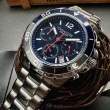【COACH】COACH手錶型號CH00180(寶藍色錶面銀錶殼銀色精鋼錶帶款)
