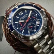 【COACH】COACH蔻馳男錶型號CH00180(寶藍色錶面銀錶殼銀色精鋼錶帶款)