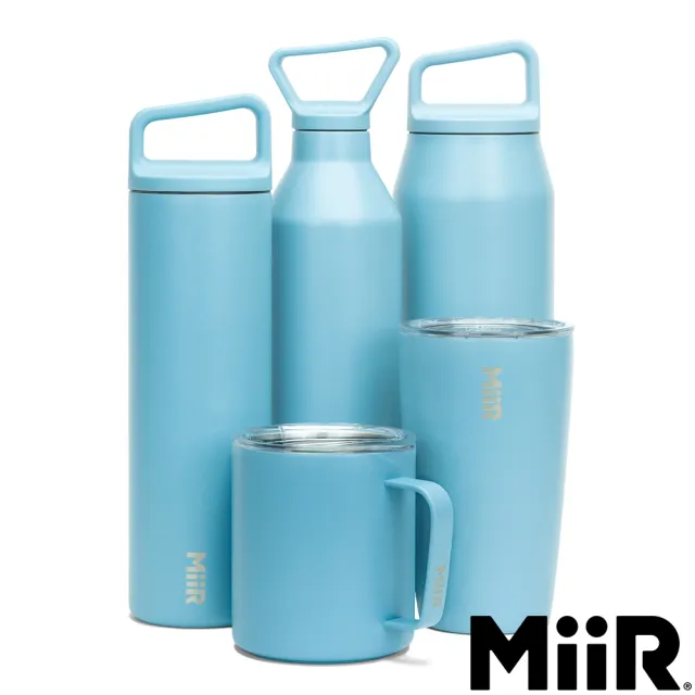 【MiiR】雙層真空 保溫/保冰 提把寬口保溫瓶 20oz/591ml(地出藍)