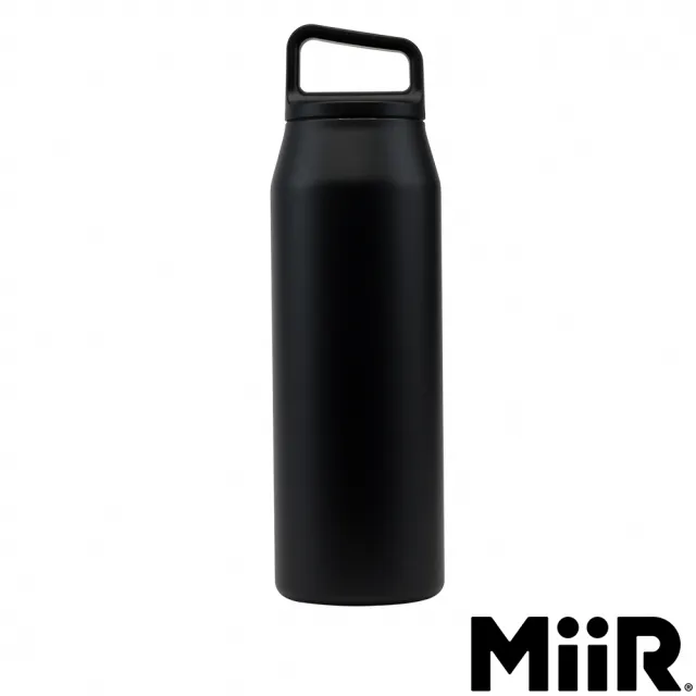 【MiiR】雙層真空 保溫/保冰 提把寬口保溫瓶 32oz / 946ml(經典黑)