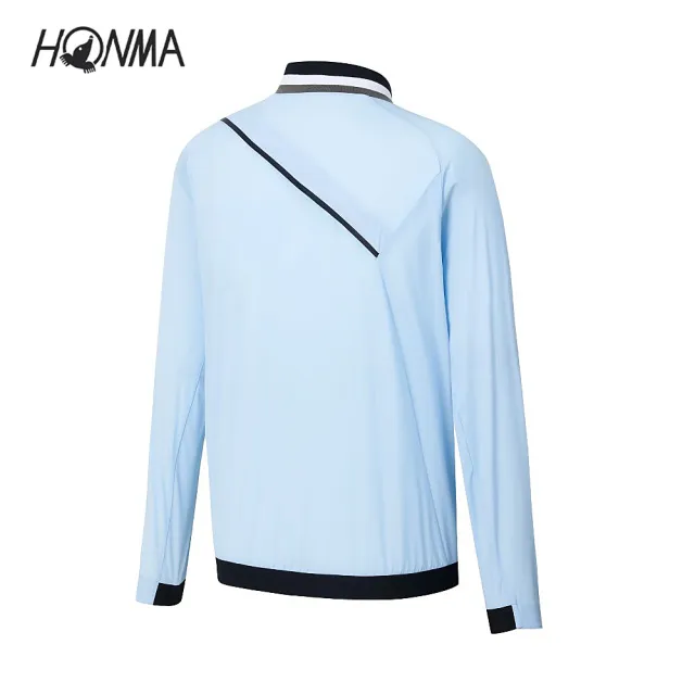 【HONMA 本間高爾夫】男款輕薄防水透氣夾克 春夏季 日本高爾夫專業品牌(M-XXL白色 淺藍HMJQ302R505)