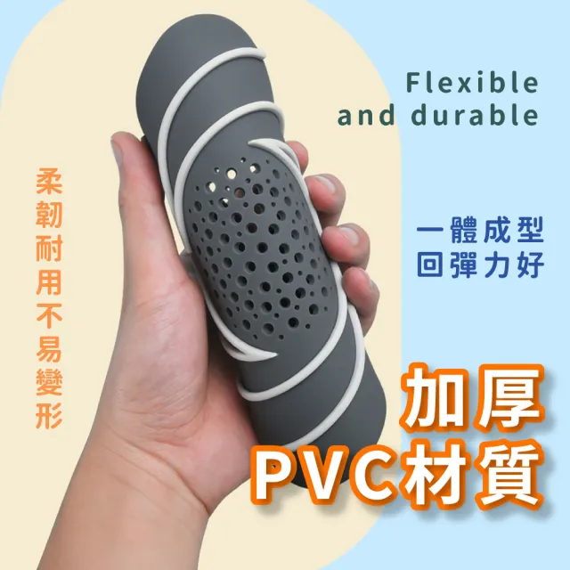 【阻隔惡臭】通用型加厚PVC矽膠密封蓋-4入(地漏貼 地漏蓋 過濾網 防蟲 防堵塞 廚房 水槽 浴室 排水孔)