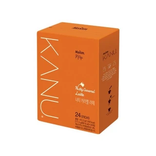 【Maxim】韓國 KANU 堅果風味焦糖拿鐵咖啡(17.3gx24入)