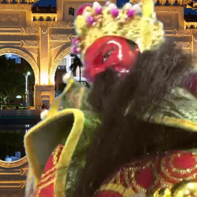 【A-ONE 匯旺】關羽+背旗 有內體 可換衣 精緻布袋戲偶 送台灣國旗刺繡貼 戲偶架 現代 武將 布玩偶人偶手偶