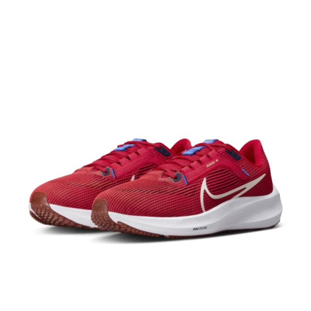 NIKE 耐吉 慢跑鞋 男鞋 運動鞋 緩震 小飛馬 AIR ZOOM PEGASUS 40 紅 DV3853-600