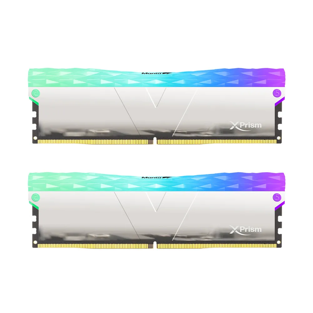 【v-color 全何】MANTA XPRISM RGB DDR5 7200 48GB kit 24GBx2(桌上型超頻記憶體)