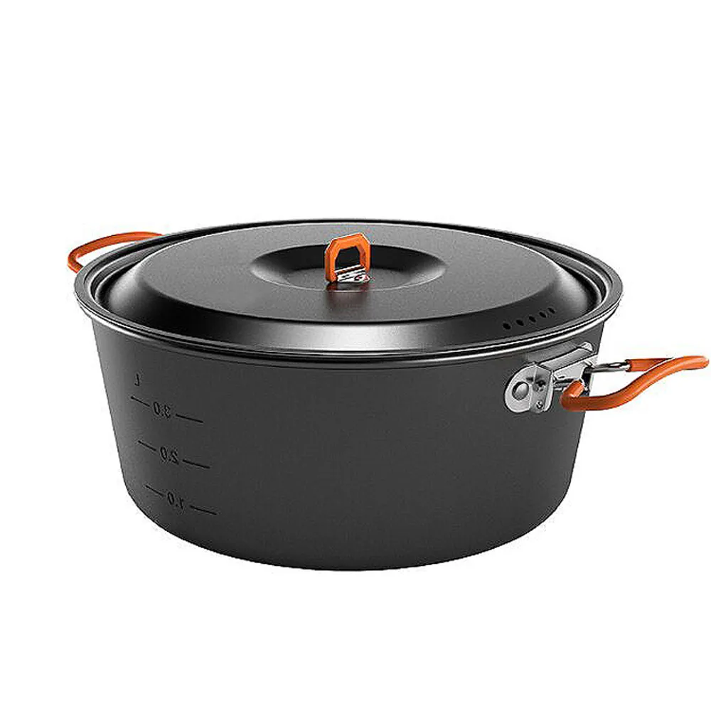 【ADISI】雙耳鋁湯鍋 AC565013(鎖式手柄、一鍋、戶外露營、炊煮)