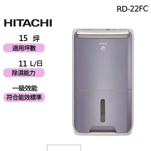 HITACHI 日立 1級能效11公升DC舒適節電清淨除濕機