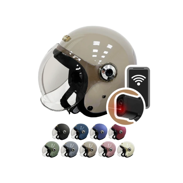 iMini iMiniDV X4 泡泡鏡 復古騎士帽 安全帽 行車記錄器(1080P 記錄器 3/4罩式 快拆 攝影)