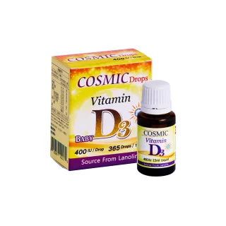 【FU LIN 富霖生技】維生素D3滴劑 400IU 加拿大進口 凱思維(15ml/瓶_約365滴)