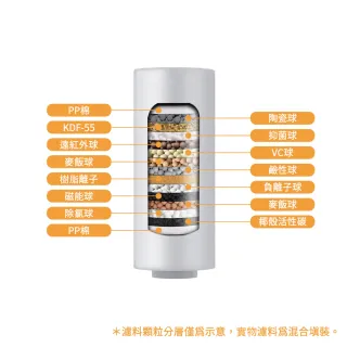 【ELEPRAY】純萃膠囊全面淨化型濾芯(沐浴過濾器 前置過濾器 淋浴過濾器 蓮蓬頭濾水器)