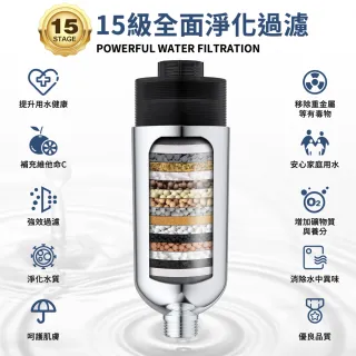 【ELEPRAY】純萃膠囊全面淨化型濾芯(沐浴過濾器 前置過濾器 淋浴過濾器 蓮蓬頭濾水器)
