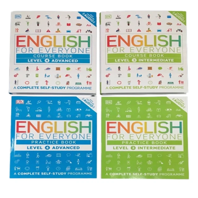 【DK Publishing】Level3Intermediate/Level4Advanced+Practice Book Level 3+Level 4+Free Online Audio