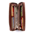 【FOCUS】真皮ㄇ型8卡拉鍊零錢袋長夾FTC3698(義大利植鞣革/頭層牛皮)