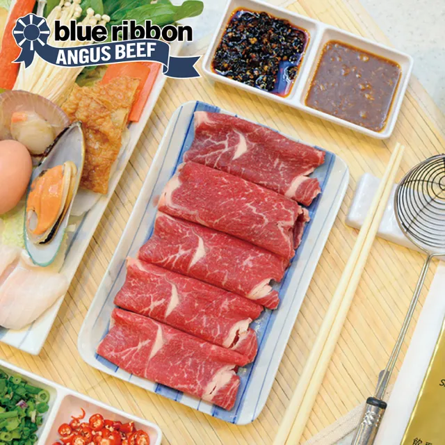 【勝崎生鮮】美國藍帶雪花牛火鍋肉片2盒組(200公克±10% / 1盒)