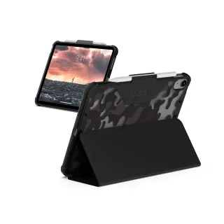 【UAG】iPad 10.9吋耐衝擊全透保護殼-迷彩黑(UAG)