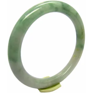 【小樂珠寶】翡翠手鐲圓骨鐲清新天空藍綠A貨(手圍16.6號 內徑52.3mm V629)
