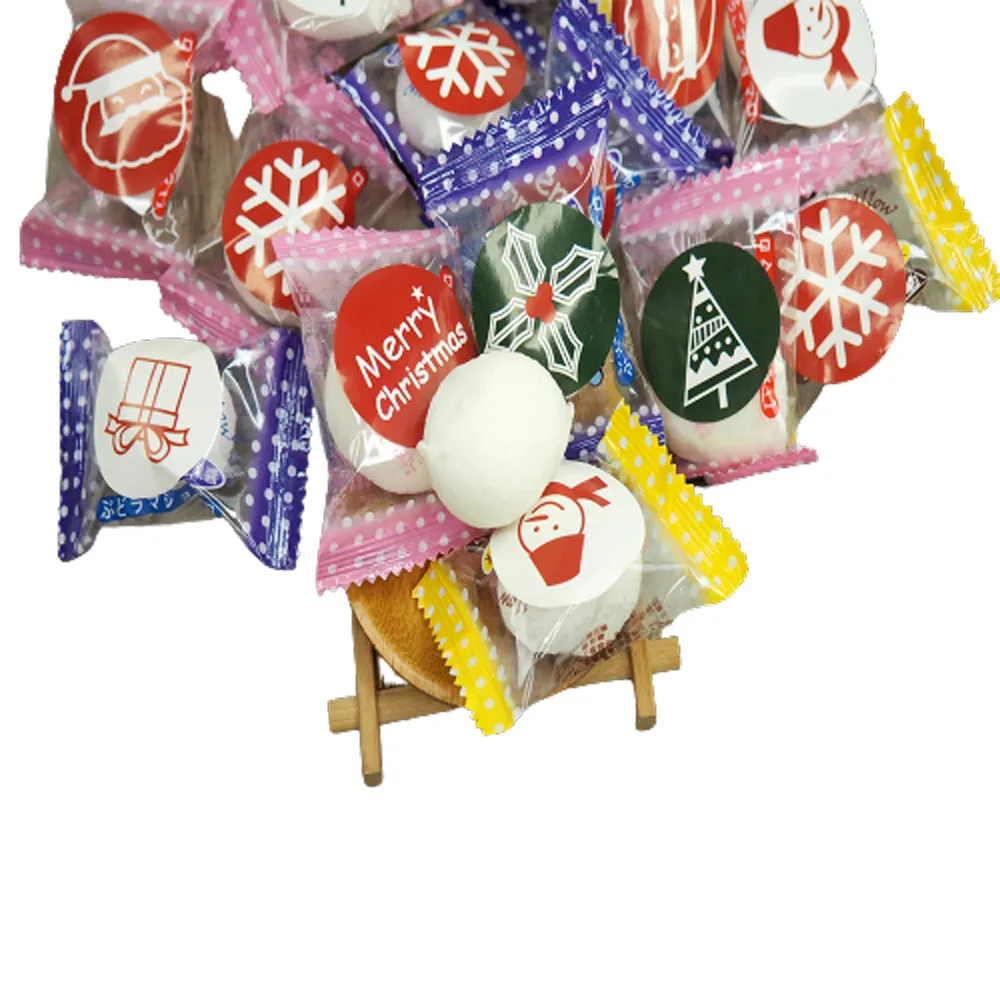 【甜園】聖誕夾心棉花糖 500gx1包(聖誕節 糖果 聖誕節必買 辦活動專用 教會)