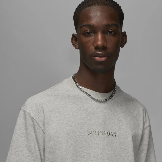 NIKE 耐吉NIKE 耐吉 上衣 男款 Jordan 喬丹 短袖上衣 運動 休閒 灰(FJ1970-050)