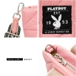 【PLAYBOY】手提斜背包 絎縫系列(粉色)