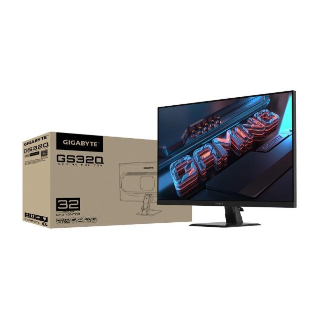 【GIGABYTE 技嘉】GS32Q 32型 165HZ QHD電競螢幕(SS IPS/HDR/DP/HDMI2.0)