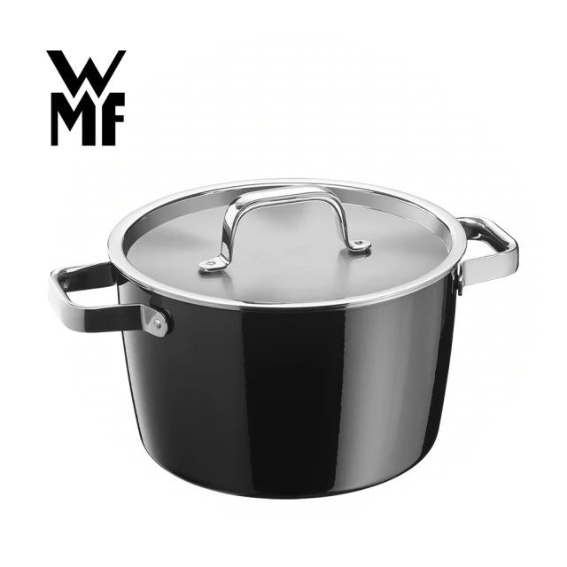 【德國WMF】Fusiontec Aromatic高身湯鍋 22cm 4.7L(黑色)