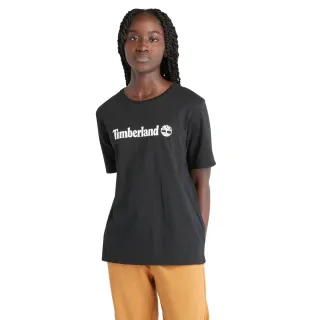 【Timberland】女款黑色短袖T恤(A6AZP001)