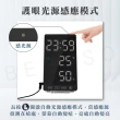 【Beroso 倍麗森】LED鏡面美學多功能監測溫濕度計(時鐘 夜燈 寶寶房 辦公室 開學 雨天 潮濕 電子鐘)