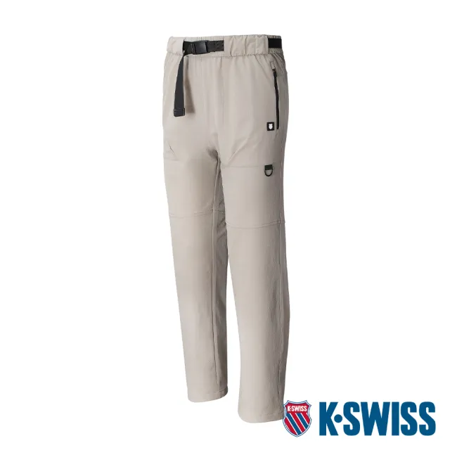 【K-SWISS】運動長褲 Active Pants-男-卡其(109128-284)