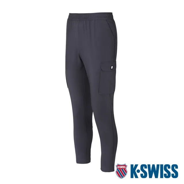 【K-SWISS】吸排運動長褲 PF Pants-男-灰(109146-057)