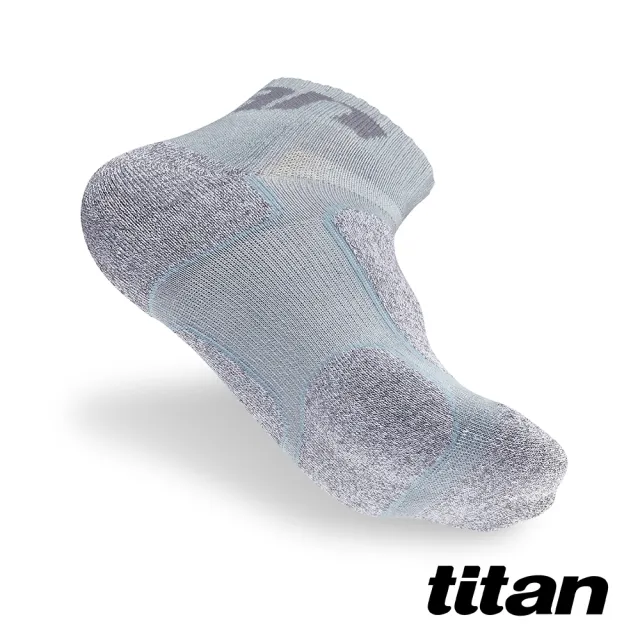 【titan 太肯】功能慢跑訓練襪 藍/竹炭(專業慢跑襪款~兼顧厚實與舒適)
