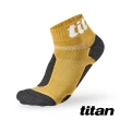 【titan 太肯】功能慢跑訓練襪 黃/竹炭(專業跑襪~足弓支撐、減緩足底疲勞)