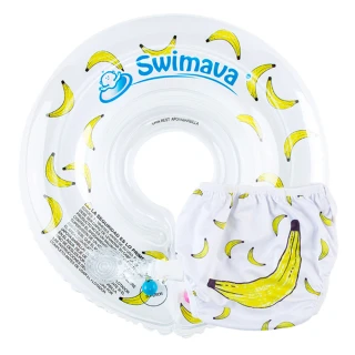 【Swimava】G1+S1 香蕉嬰兒游泳脖圈/尿褲套裝組(嬰兒游泳圈)