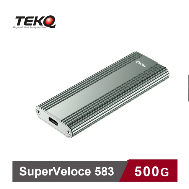 TEKQ 璿驥國際 583 SuperVeloce 500GB USB-C PCIe M.2 NVMe SSD固態硬碟(iphone15可用)