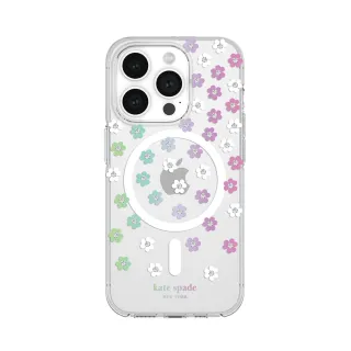 【KATE SPADE】iPhone 15 Pro Max MagSafe 精品手機殼 幻彩小花(磁吸)
