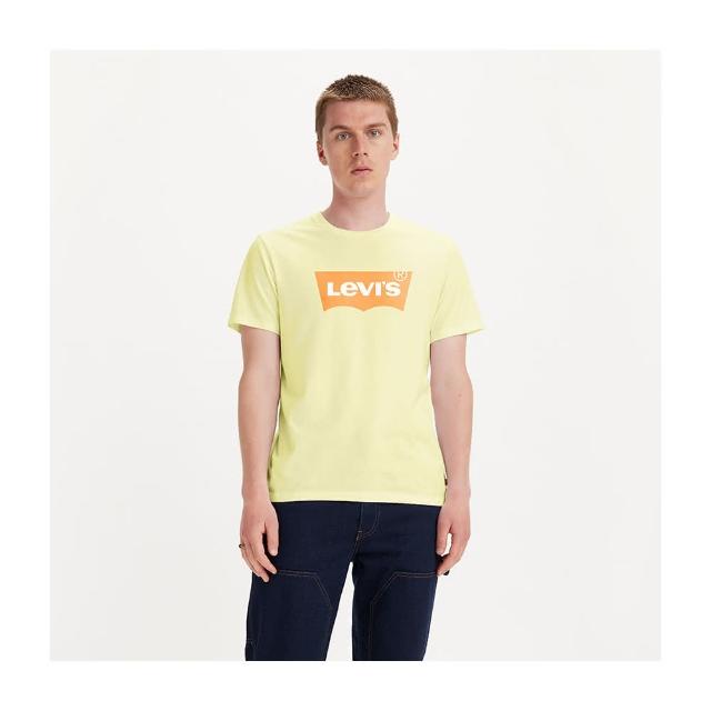 【LEVIS 官方旗艦】男款 合身版短袖T恤  Logo 美乃滋 上衣 單品 22491-1313