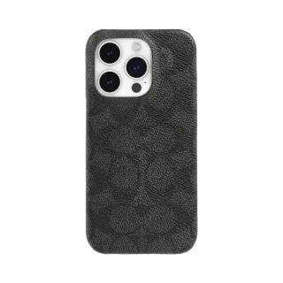 【COACH】iPhone 15 Pro Max 手機殼 黑色經典大C