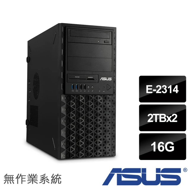ASUS 華碩ASUS 華碩 E-2314 四核直立伺服器(TS100-E11/E-2314/16G/2TBx2 HDD/300W/Non-OS)
