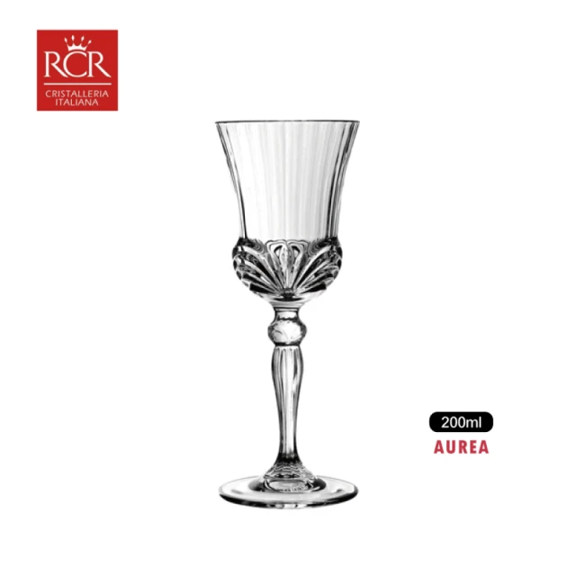 RCR 無鉛水晶玻璃紅白酒杯 高腳杯(AUREA 200ml 香檳杯 酒杯 KAYEN)