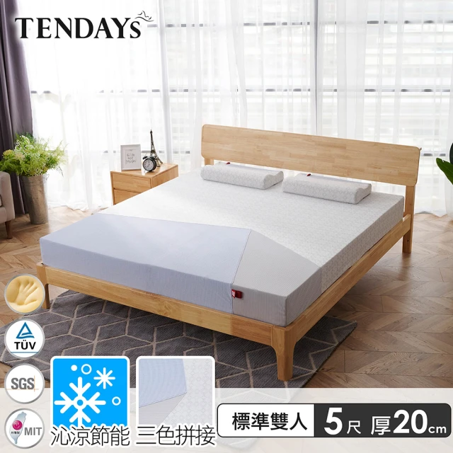【TENDAYS】包浩斯紓壓床墊5尺標準雙人(20cm厚 記憶床)