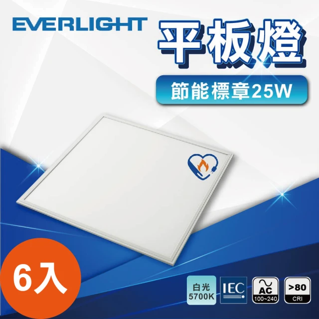 Everlight 億光 一箱6入 平板燈 40W 輕鋼架燈