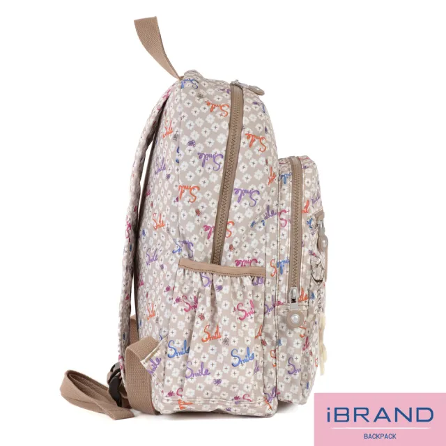 【iBrand】雙11 趣味派對尼龍口袋後背包(幸運微笑)