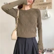 【Alishia】舒適質感保暖修身款針織衫 M-XL(現+預  土黃 / 粉 / 棕)