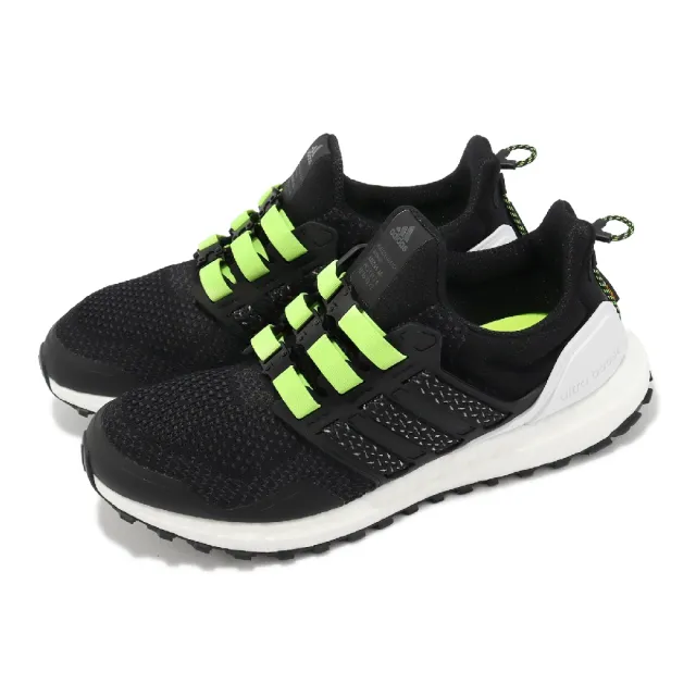 【adidas 愛迪達】慢跑鞋 Ultraboost 1.0 ATR 男鞋 黑 綠 馬牌輪胎底 金屬扣環 運動鞋 愛迪達(IG3088)